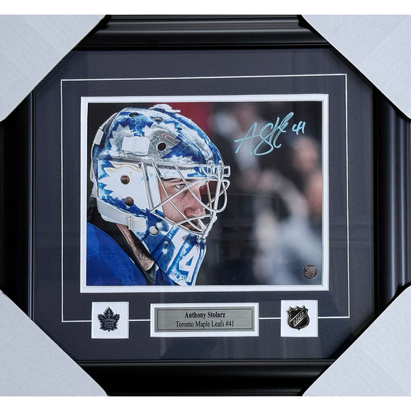 Anthony Stolarz Framed Autographed Toronto Maple Leafs 8X10 Photo