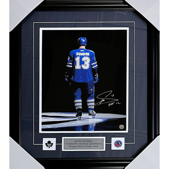 Mats Sundin Framed Autographed Toronto Maple Leafs 11X14 Photo