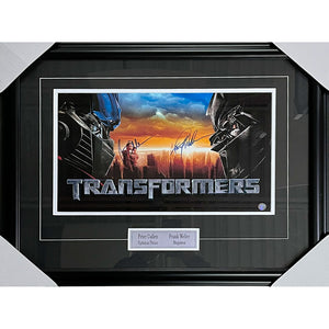 Peter Cullen/Frank Welker Framed Autographed "Transformers" 11X17 Movie Poster