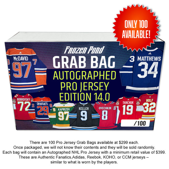 Frozen Pond Grab Bag - Autographed Pro Jersey Edition 14.0