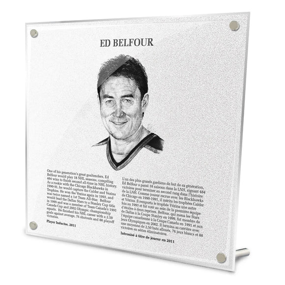 NHL Legends HOF Plaque - Ed Belfour