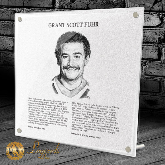 NHL Legends HOF Plaque - Grant Fuhr