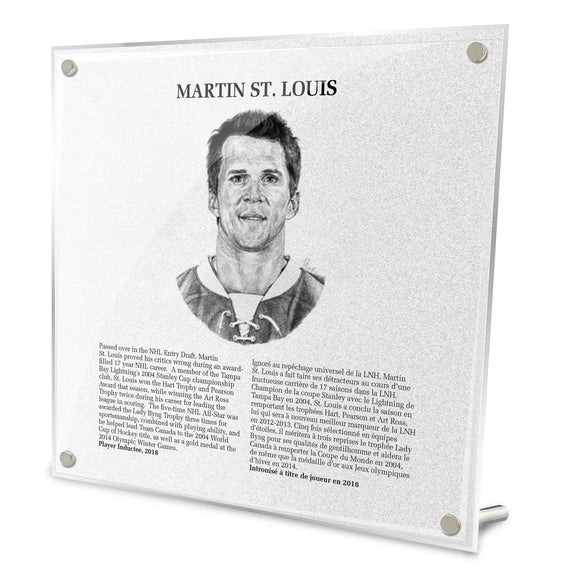 NHL Legends HOF Plaque - Martin St. Louis