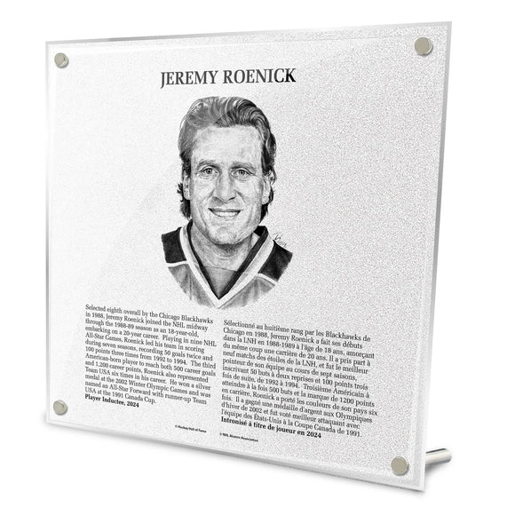 NHL Legends HOF Plaque - Jeremy Roenick