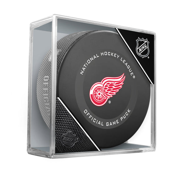 Pre-Order - Dylan Larkin Autographed Detroit Red Wings Official Game Puck