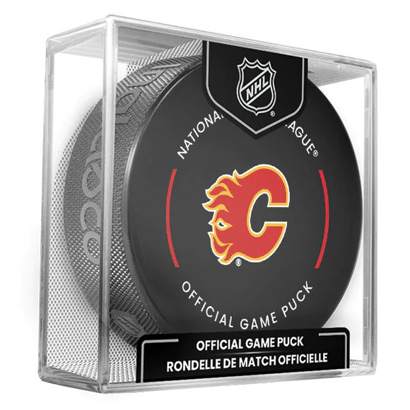 Calgary Flames Official Game Model Puck