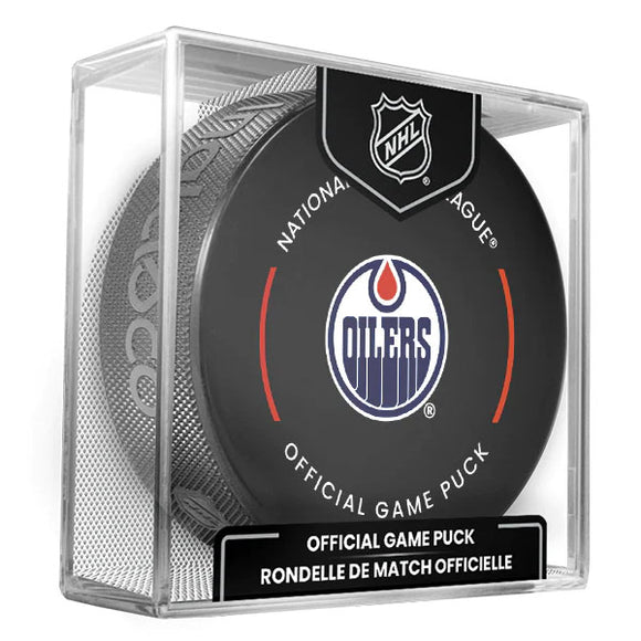 Edmonton Oilers Official Game Model Puck