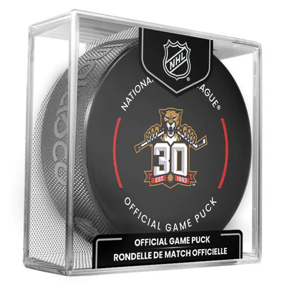 Florida Panthers 30th Anniversary Official Game Puck