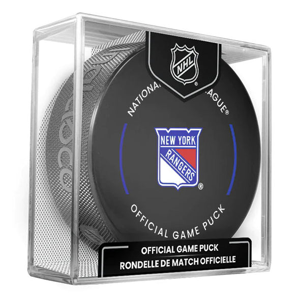 New York Rangers Official Game Model Puck
