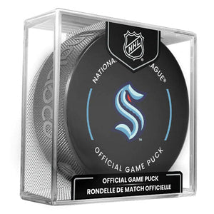 Pre-Order - Brandon Montour Autographed Seattle Kraken Official Game Puck