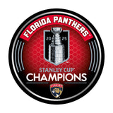2025 Florida Panthers Stanley Cup Champions Puck (w/Roster)