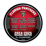 2025 Florida Panthers Stanley Cup Champions Puck (w/Roster)