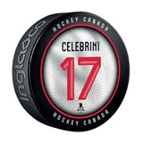 Team Canada - 2026 Winter Olympic Macklin Celebrini Souvenir Puck
