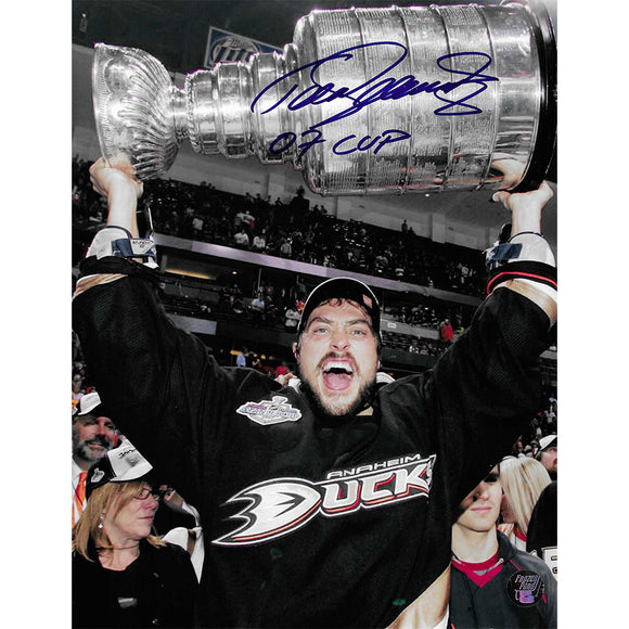 Teemu Selanne Autographed Anaheim Ducks 8X10 Photo (w/