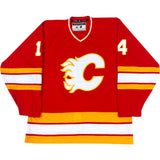 Theo Fleury Autographed Calgary Flames Pro Jersey