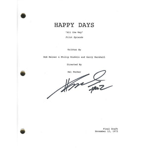 Henry Winkler Autographed "Happy Days" Pilot Script