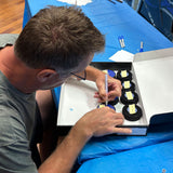 Rob Blake Autographed Hockey Hall of Fame Puck w/"HOF 2014"