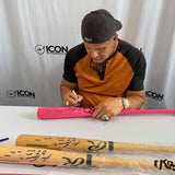 Jose Canseco Autographed Louisville Slugger Bat w/Inscriptions (Pink)