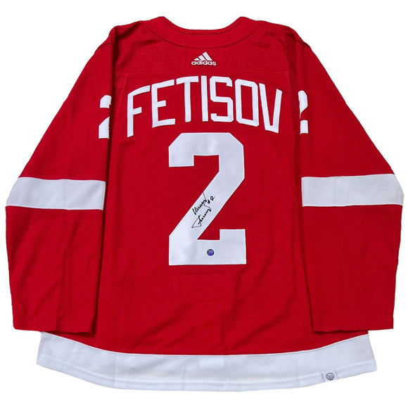 Viacheslav Fetisov Autographed Detroit Red Wings Pro Jersey