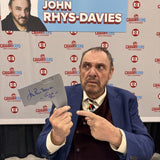 John Rhys-Davies Autographed 3D Printed Replica Bearded Axe w/"Gimli"