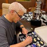 Luc Robitaille Autographed Hockey Hall of Fame Signature Puck