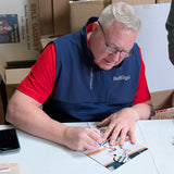 Marty McSorley Autographed Edmonton Oilers 8X10 Photo (w/Cup)