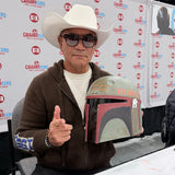 Temuera Morrison Autographed Star Wars Black Series Boba Fett Re-Armored Helmet