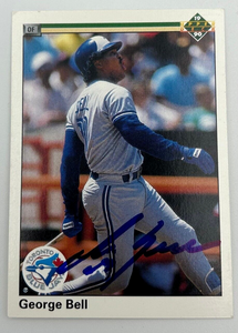 George Bell Autographed 1990 Upper Deck Baseball Card