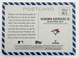 Vladimir Guerrero Jr. Autographed 2022 Topps Archives Postcard Card