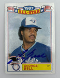 George Bell Autographed 1987 Topps All-Star Card