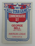 George Bell Autographed 1987 Topps All-Star Card