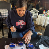 Serge Savard Autographed Hockey Hall of Fame Puck