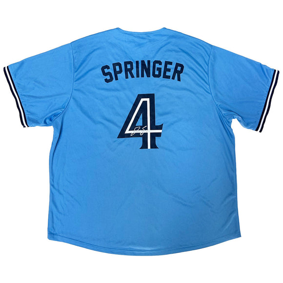 George Springer Autographed Toronto Blue Jays Stadium Giveaway Jersey
