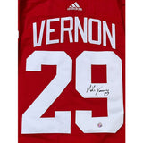 Mike Vernon Autographed Detroit Red Wings Pro Jersey