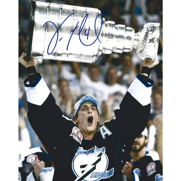 Vincent Lecavalier Autographed Tampa Bay Lightning 8X10 Photo (w/Cup)