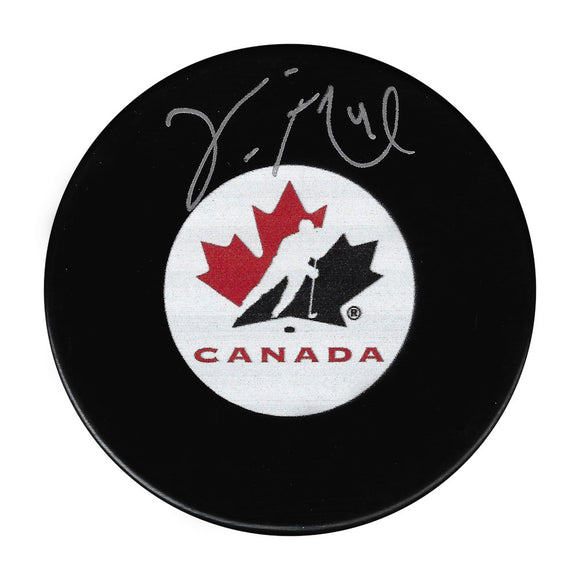 Vincent Lecavalier Autographed Team Canada Puck