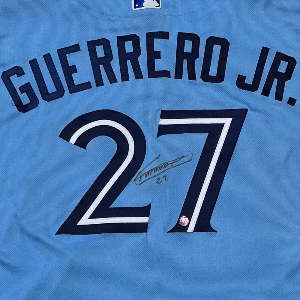 Vladimir Guerrero Jr shops Autographed/Signed Jersey Toronto Blue Jays