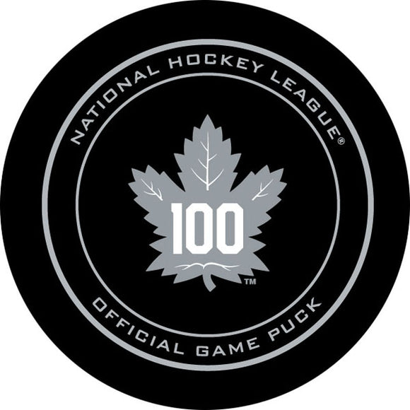 Toronto Maple Leafs Centennial Official Game Puck