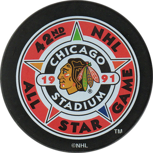1991 All-Star Game Puck - Chicago