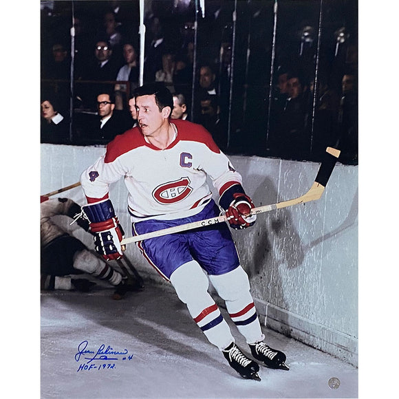 Jean Beliveau (deceased) Autographed Montreal Canadiens 16X20 Photo