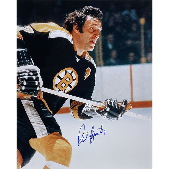 Phil Esposito Autographed Boston Bruins 16X20 Photo (Close-Up)
