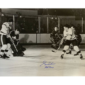 Gordie Howe Autographed 16X20 Photo (vs. Toronto)