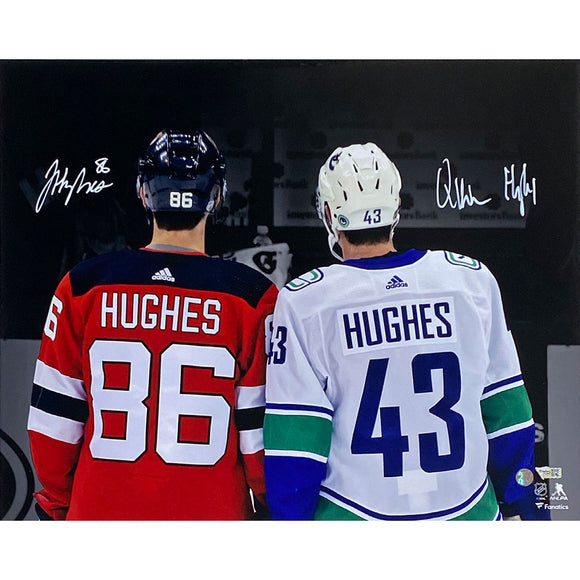 Jack Hughes/Quinn Hughes Autographed 16X20 Combo Photo
