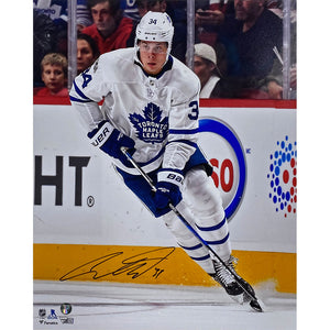Auston Matthews Autographed Toronto Maple Leafs 16X20 Photo
