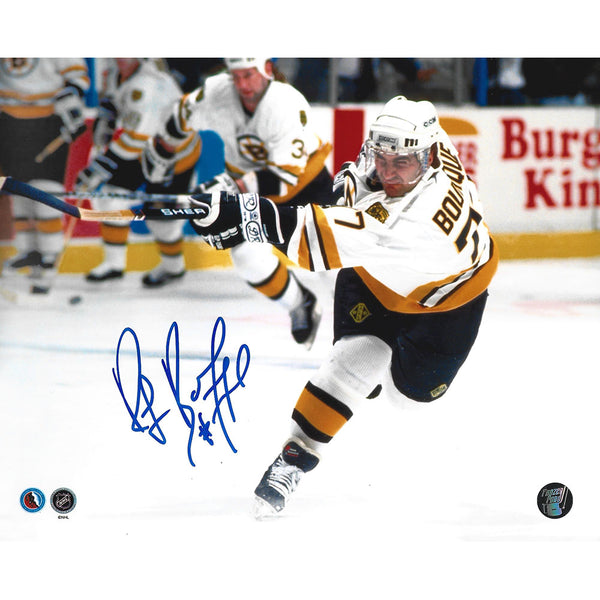 Ray Bourque Boston Bruins Autographed Signed Overhead Hockey 8x10 Photo