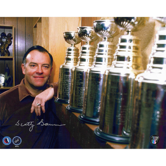 Scotty Bowman Autographed Montreal Canadiens 8X10 Photo (5 Cups)