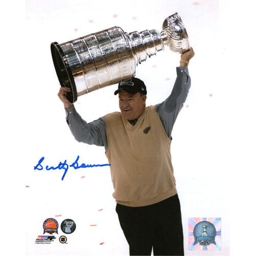 Scotty Bowman Autographed Detroit Red Wings 8X10 Photo (w/Cup)
