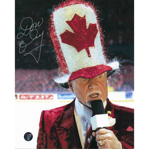 Don Cherry Autographed 8X10 Photo (Canada Hat)