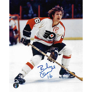 Bobby Clarke Autographed Philadelphia Flyers 8X10 Photo (White Jersey)