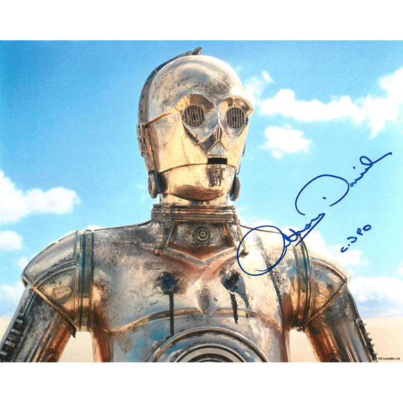 Anthony Daniels Autographed Star Wars 8X10 Photo